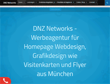 Tablet Screenshot of dnz-networks.com